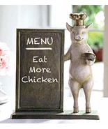 Ebros Aluminum Porky Pig With Chef Hat Standing By A Menu Board Statue D... - $149.42 CAD