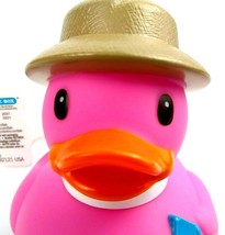 Infantino Rubber Duck Ducky Hat Sand Castle Beach Pink Fun Time Floats Toy 0+m - £7.97 GBP