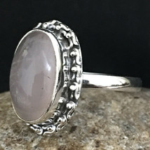 925 Sterling Fine Silver Rose Quartz Gemstone Ring Sz C-Z Women Gift RSP-1253 - £29.08 GBP