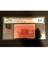 Antique Rare Historical 2 German Mark 1920 -  PMG Certified UNC EPQ - WW... - $65.00