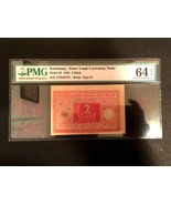 Antique Rare Historical 2 German Mark 1920 -  PMG Certified UNC EPQ - WW... - £50.81 GBP