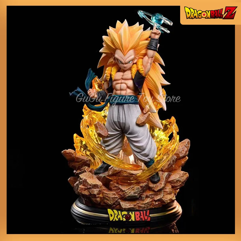 Dragon Ball Z Anime Figures 22cm Gotenks Action Figurine PVC GK DBZ SJJ3 Statue - £40.47 GBP+