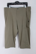NWT Columbia 18 Khaki Brown Omni-Shield Just Right Capri Hiking Active Pants - £23.92 GBP