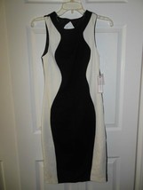 NWT Ladies BisouBisou by MichelleBohbot Black/Ivory Illusion Dress 4 - £20.03 GBP