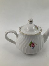 Vtg Arthur Wood and Son Staffordshire England Teapot #647 Pink Rose Gold... - £22.38 GBP