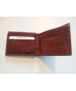MENS BROWN  LEATHER WALLET  BIFOLD Free Shipping New Credit Card Holder ... - $13.56 CAD