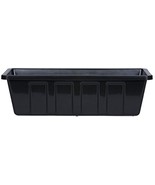 18-Inch Poly-Pro Plastic Flower Box Planter, Black. - €34,66 EUR