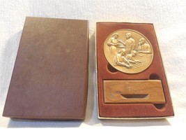 Vintage M&amp;M&#39;s Employee 5 Year Service Award Bronze Medallion with Holder... - $9.95