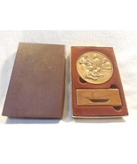 Vintage M&amp;M&#39;s Employee 5 Year Service Award Bronze Medallion with Holder... - $9.95