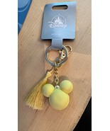 Disney Parks Mickey Mouse Yellow Macaron Cookie Keychain with Lobster Claw - $431.60 MXN