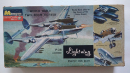 3 Vintage 1967 Monogram Models, SBD Dauntless, P-38 Lightning, P-47D Thunderbolt - £30.59 GBP