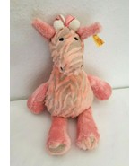 Steiff Giselle Bell Giraffe Stuffed Animal Plush Toy 240393 Pink Tan Rat... - £16.73 GBP