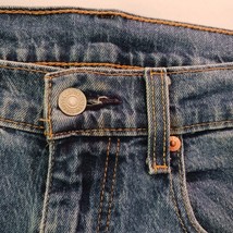 Levi's 505 Straight Regular Fit Men's Blue Denim Cotton Jeans Size (34×32) image 5