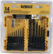DeWalt - DWA1184 - 14-Pack Black Oxide Twist Drill Bit Set - £23.59 GBP