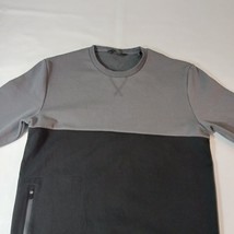 Natori Women's Black & Gray Long Sleeve Pocket Pullover Sweater Size Medium image 8