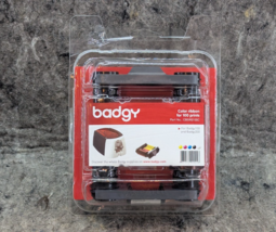 New Genuine Evolis Badgy200 Badgy100 CBGR0100C Color Ribbon - 100 Prints - $39.67 CAD
