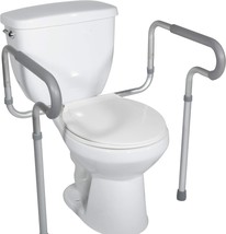 The Healthline Toilet Safety Frame Has Adjustable Legs And An Arm And In... - $52.93