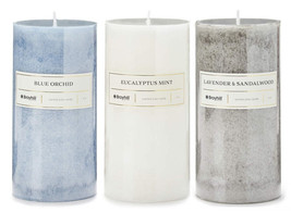 NEW Broyhill 6&quot; Scented Pillar Candle blue orchid, eucalyptus mint or lavender - £3.91 GBP