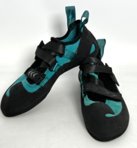 Evolv Kronos Women&#39;s Rock Climbing Shoes - Black/Teal 7-USW 6-USM 37.5 - $1,111.87 MXN