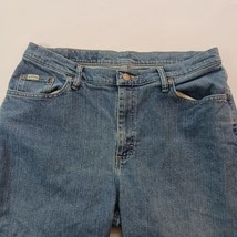 Denim Riders Women's Size 16M Blue Straight Leg Cotton Blend Denim Jeans (34×30) image 7