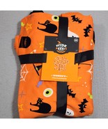 HYDE And EEK! Women&#39;s 2X Halloween Orange 2-Piece Sleep Set Cat Bat Ghos... - $19.16