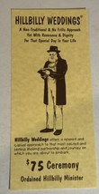 Hillbilly Weddings Brochure Gatlinburg Tennessee BRO14 - $4.94