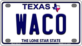 Waco Texas Novelty Mini Metal License Plate Tag - £11.75 GBP