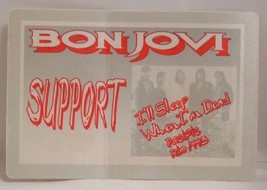 JON BON JOVI / RICHIE SAMBORA - OLD TOUR CONCERT CLOTH BACKSTAGE PASS *L... - £7.96 GBP