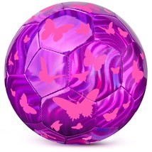 Kids Soccer Ball, Sparkling Soccer Ball Birthday Toys Ball For Kids, Tod... - £29.71 GBP