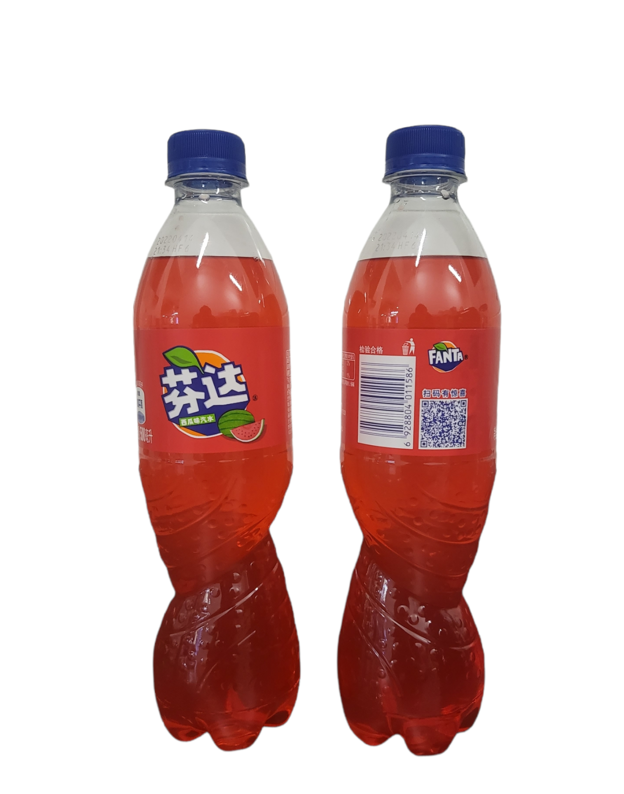 2 Exotic Fanta China Watermelon Soft Drink 500ml Each Bottle - Free Shipping - $26.13