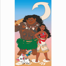 Oversized Beach Towel Disney Moana On The Island 40&quot; x 72&quot; for Kids Teens Adults - £12.50 GBP