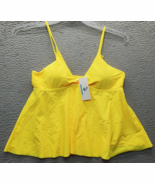 Beachsissi Swim Tankini Top Womens Large Yellow Twist Front Adjustable S... - $456.51 MXN