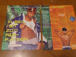 Usher teen magazine pinup clipping shirtless underwear R and B 90&#39;s - $2.50