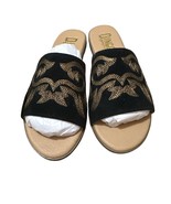 DINGO DI2235 Lasso Suede Slide Sandals Black Size 8 New - $64.99 CAD