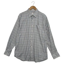 Peter Millar Shirt Mens Extra Large Blue Brown Plaid Button Down Classic... - $521.17 MXN