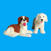 Puppy In My Pocket Figure 1993 Vtg Lot Of 2 No Cards Old English Sheepdog #2 - $9.16