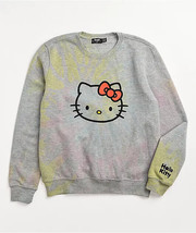NGOrder x Hello Kitty Pink &amp; Yellow Tie Dye Crew Neck Sweatshirt Small NWT - £66.68 GBP