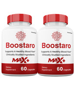 (2 Pack) Boostaro Max+ Capsules, Official Formula, Higher Potency, 2 Mon... - $58.74 CAD
