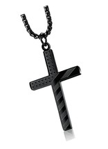 Stainless Steel American Flag Cross Necklace 4:13 - - $80.72