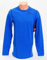 Nike Pro Dri Fit Blue Fitted Long Sleeve Training Shirt Men&#39;s NWT - £55.03 GBP