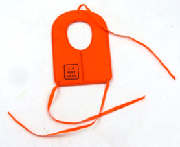 Vintage GI JOE Adventure Team USAF AIR FORCE ORANGE LIFE VEST - $3.91