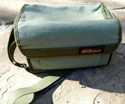 Nikon ME FG camera Case vintage Genuine OEM canvas green khaki - $55.40