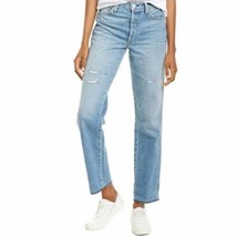 AMO Roller Forget Me Not Jeans Light Wash High Waist Button Fly Jeans Si... - £75.37 GBP