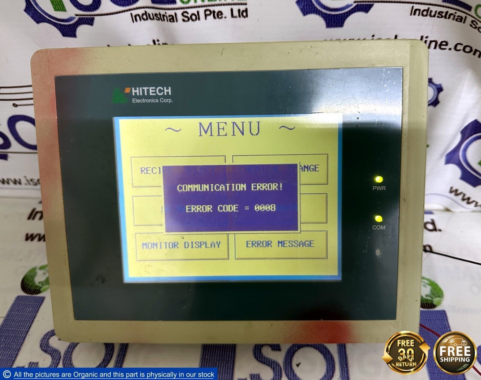 Hitech PWS1711-STN PWS HMI Panel Ver V12-28-20 Bios Ver 1.2 Touch Screen... - $699.00