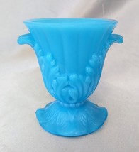 Vintage Blue Vogue Mercantile Co. (NYC) Small Glass Urn Toothpick Holder - £11.67 GBP