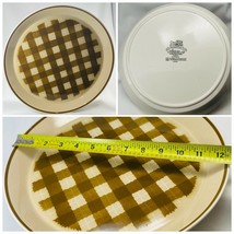 Mikasa Checkmates Chop Plate NUTMEG Oven Safe Serving Platter Japan # C4882 - $26.73