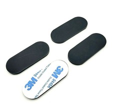 2&quot; x 3/4&quot; Oval Rubber Feet 1/8&quot; Thick 3M Adhesive Stick on Pad for Electronics - £9.23 GBP+