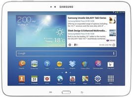 Samsung galaxy tab 3 10.1 p5210 white 1gb 16gb dual core 10.1" android tablet - $218.99