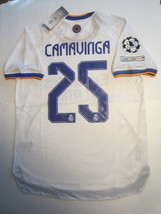 Eduardo Camavinga Real Madrid UCL Final Match Slim Home Soccer Jersey 2021-2022 - £79.93 GBP