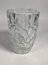 1930’s Saint-Louis French Crystal Centerpiece Vase W/ Facet Cut Design -... - $123.75